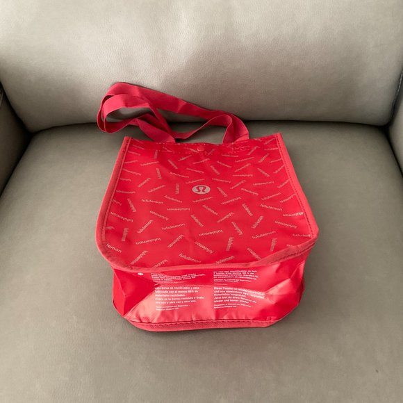 NEW Lululemon Limited Edition Red & Silver Small Tote Bag - Picture 7 of 8